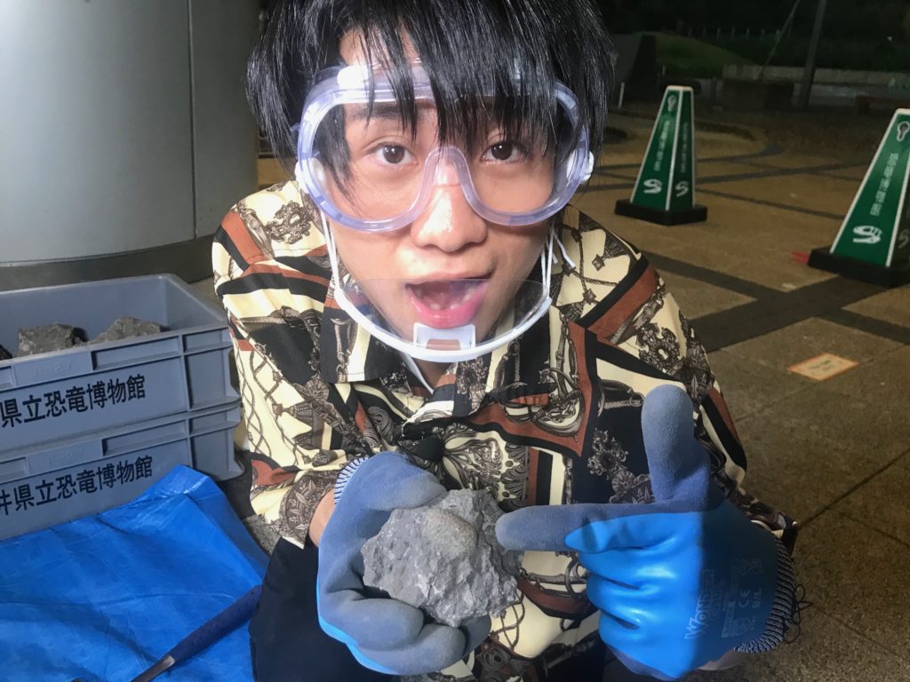 化石発掘体験